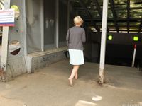 Feet - Milana - 2016-05-27 Barefoot shopping day