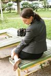 Feet - Nadya - 2007-01-20 Office barefoot lady