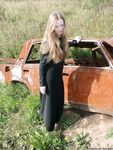 Feet - Nastya - 2003-10-15 A cemetery of used cars & deep in a wild forest with dirty soles