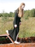 Feet - Nastya - 2003-10-15 A cemetery of used cars & deep in a wild forest with dirty soles