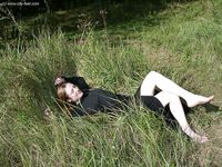 Feet - Nastya - 2003-10-15 A cemetery of used cars & deep in a wild forest with dirty soles