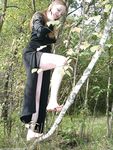 Feet - Nastya - 2003-10-15 A cemetery of used cars & deep in a wild forest with dirty soles