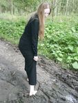 Feet - Nastya - 2003-10-15 A cemetery of used cars & deep in a wild forest with dirty soles