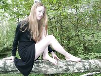 Feet - Nastya - 2003-10-15 A cemetery of used cars & deep in a wild forest with dirty soles