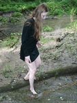 Feet - Nastya - 2003-10-15 A cemetery of used cars & deep in a wild forest with dirty soles