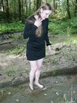 Feet - Nastya - 2003-10-15 A cemetery of used cars & deep in a wild forest with dirty soles