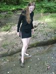 Feet - Nastya - 2003-10-15 A cemetery of used cars & deep in a wild forest with dirty soles