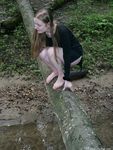 Feet - Nastya - 2003-10-15 A cemetery of used cars & deep in a wild forest with dirty soles