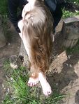 Feet - Nastya - 2003-10-15 A cemetery of used cars & deep in a wild forest with dirty soles