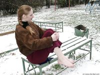 Feet - Nastya - 2003-12-16 The fist snow