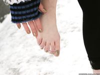 Feet - Nastya C - 2012-05-23 Frozen feet in public
