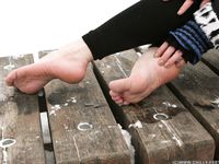 Feet - Nastya C - 2012-05-23 Frozen feet in public
