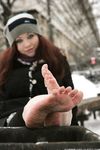 Feet - Nastya C - 2012-05-23 Frozen feet in public