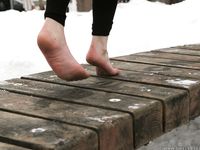 Feet - Nastya C - 2012-05-23 Frozen feet in public