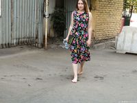 Feet - Nastya C - 2015-08-09 Afternoon city walk