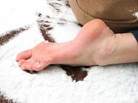 Feet - Nastya D - 2017-01-21 Cheerful barefoot girl