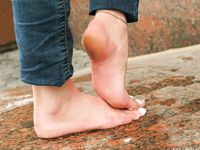 Feet - Nastya D - 2017-01-21 Cheerful barefoot girl