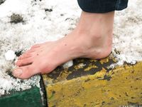 Feet - Nastya D - 2017-01-21 Cheerful barefoot girl