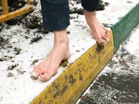 Feet - Nastya D - 2017-01-21 Cheerful barefoot girl