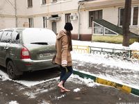 Feet - Nastya D - 2017-01-21 Cheerful barefoot girl