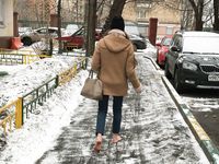 Feet - Nastya D - 2017-01-21 Cheerful barefoot girl