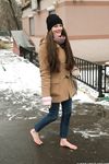 Feet - Nastya D - 2017-01-21 Cheerful barefoot girl