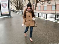 Feet - Nastya D - 2017-01-21 Cheerful barefoot girl