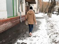 Feet - Nastya D - 2017-01-21 Cheerful barefoot girl