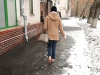 Feet - Nastya D - 2017-01-21 Cheerful barefoot girl