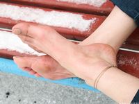 Feet - Nastya D - 2017-01-21 Cheerful barefoot girl