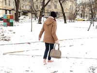 Feet - Nastya D - 2017-01-21 Cheerful barefoot girl