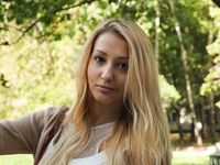 Feet - Nastya F - 2017-04-18 A barefoot blonde in a white dress