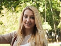 Feet - Nastya F - 2017-04-18 A barefoot blonde in a white dress