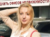 Feet - Nastya F - 2017-04-18 A barefoot blonde in a white dress