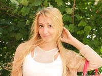 Feet - Nastya F - 2017-04-18 A barefoot blonde in a white dress