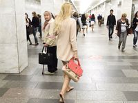 Feet - Nastya F - 2017-04-18 A barefoot blonde in a white dress