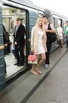 Feet - Nastya F - 2017-04-18 A barefoot blonde in a white dress