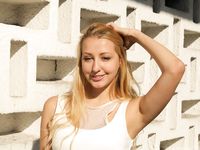 Feet - Nastya F - 2017-04-18 A barefoot blonde in a white dress