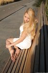 Feet - Nastya F - 2017-04-18 A barefoot blonde in a white dress