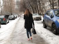 Feet - Natalia A - 2016-10-25 Barefoot on the snow