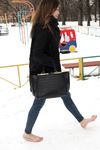 Feet - Natalia A - 2016-10-25 Barefoot on the snow