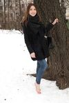 Feet - Natalia A - 2016-10-25 Barefoot on the snow