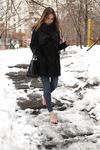 Feet - Natalia A - 2016-10-25 Barefoot on the snow