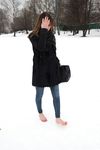 Feet - Natalia A - 2016-10-25 Barefoot on the snow