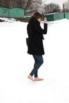 Feet - Natalia A - 2016-10-25 Barefoot on the snow
