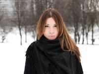 Feet - Natalia A - 2016-10-25 Barefoot on the snow