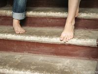 Feet - Natasha A + Luba - 2006-11-08 Tempted to a barefoot walk