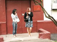 Feet - Natasha A + Luba - 2006-11-08 Tempted to a barefoot walk