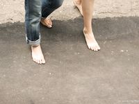 Feet - Natasha A + Luba - 2006-11-08 Tempted to a barefoot walk