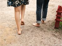 Feet - Natasha A + Luba - 2006-11-08 Tempted to a barefoot walk